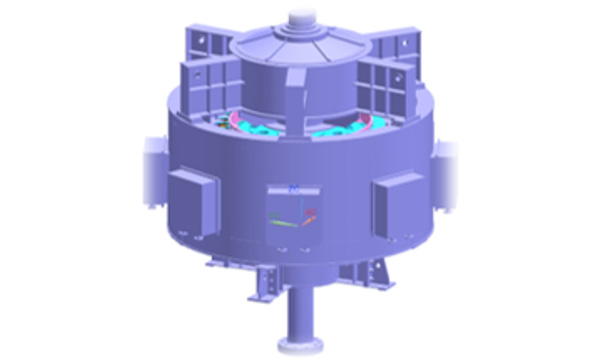 正在研制的引汉济渭调水工程12500kW-12P立式同步电机